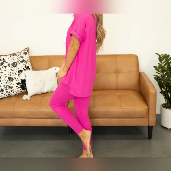 #91082 🛑S,M,XL Chic & Fabulous Top & Leggings Loungewear 2PC Set - Picture 4 of 8